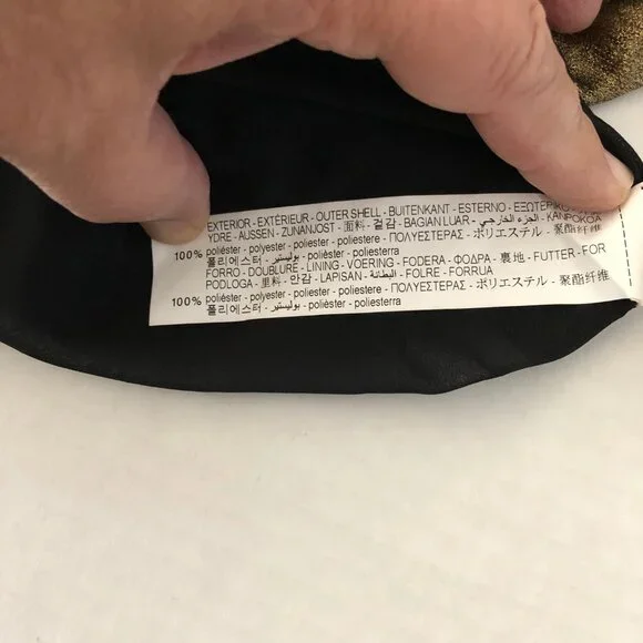 Zara TRF Collection Gold Metallic Wrap Dress Womens Size XS Short Sleeve - Picture 12 of 12